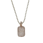 Rose Gold Dog Tag Necklace