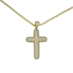 Studded Cross Necklace